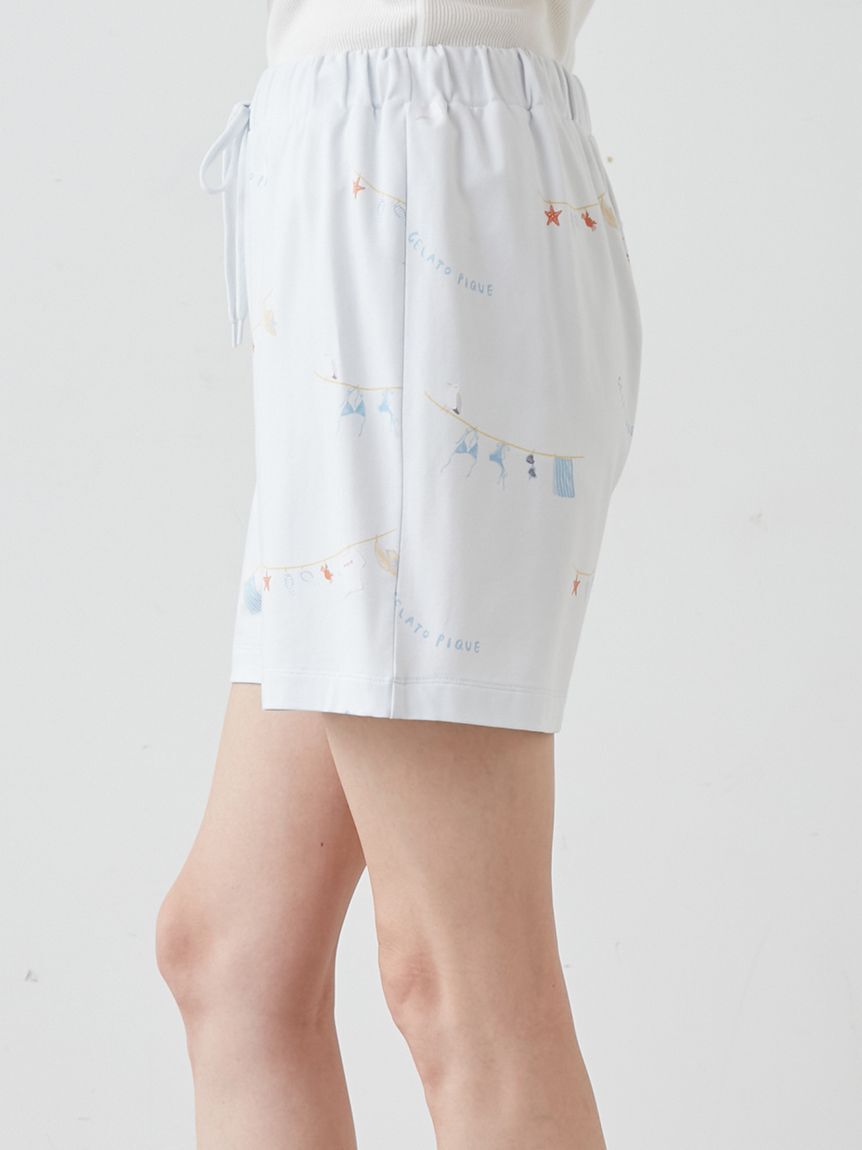 gelato pique「【抗菌防臭】サマーランドリー柄ショートパンツ」|ルームウェア|
