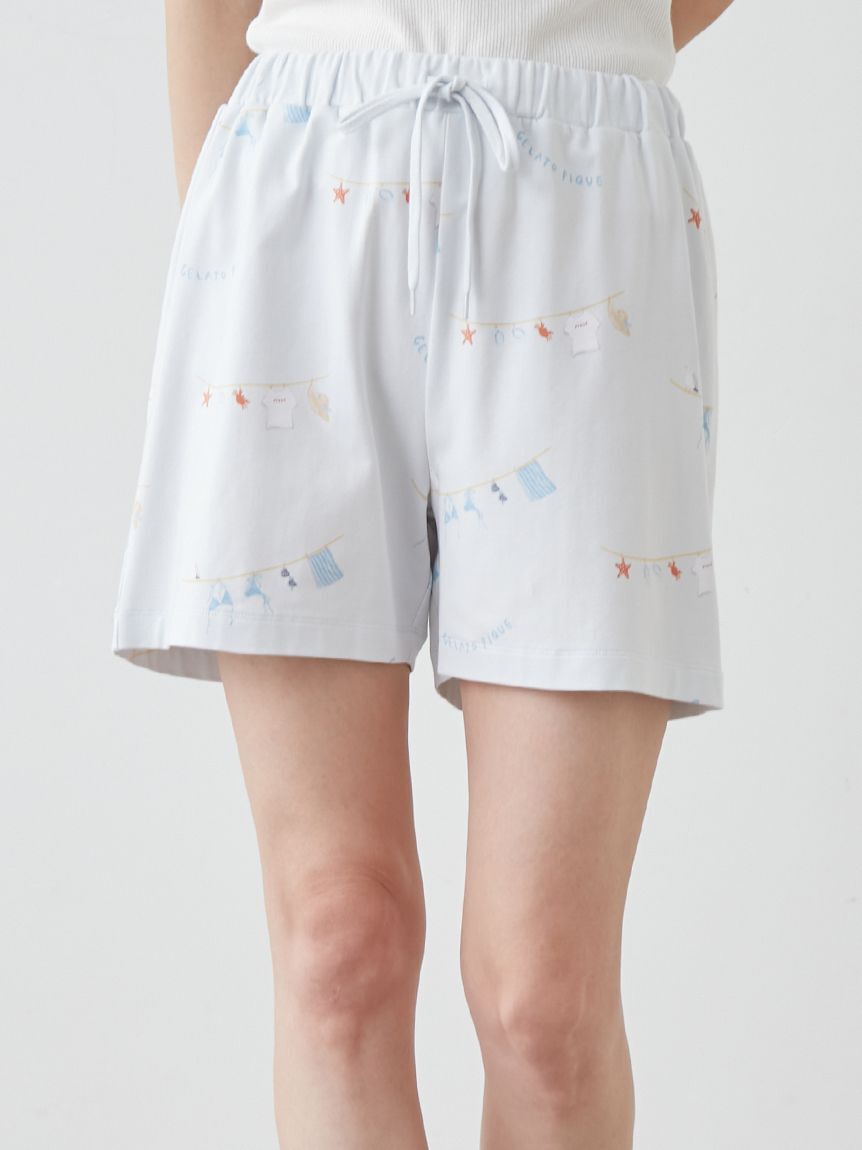 gelato pique「【抗菌防臭】サマーランドリー柄ショートパンツ」|ルームウェア|
