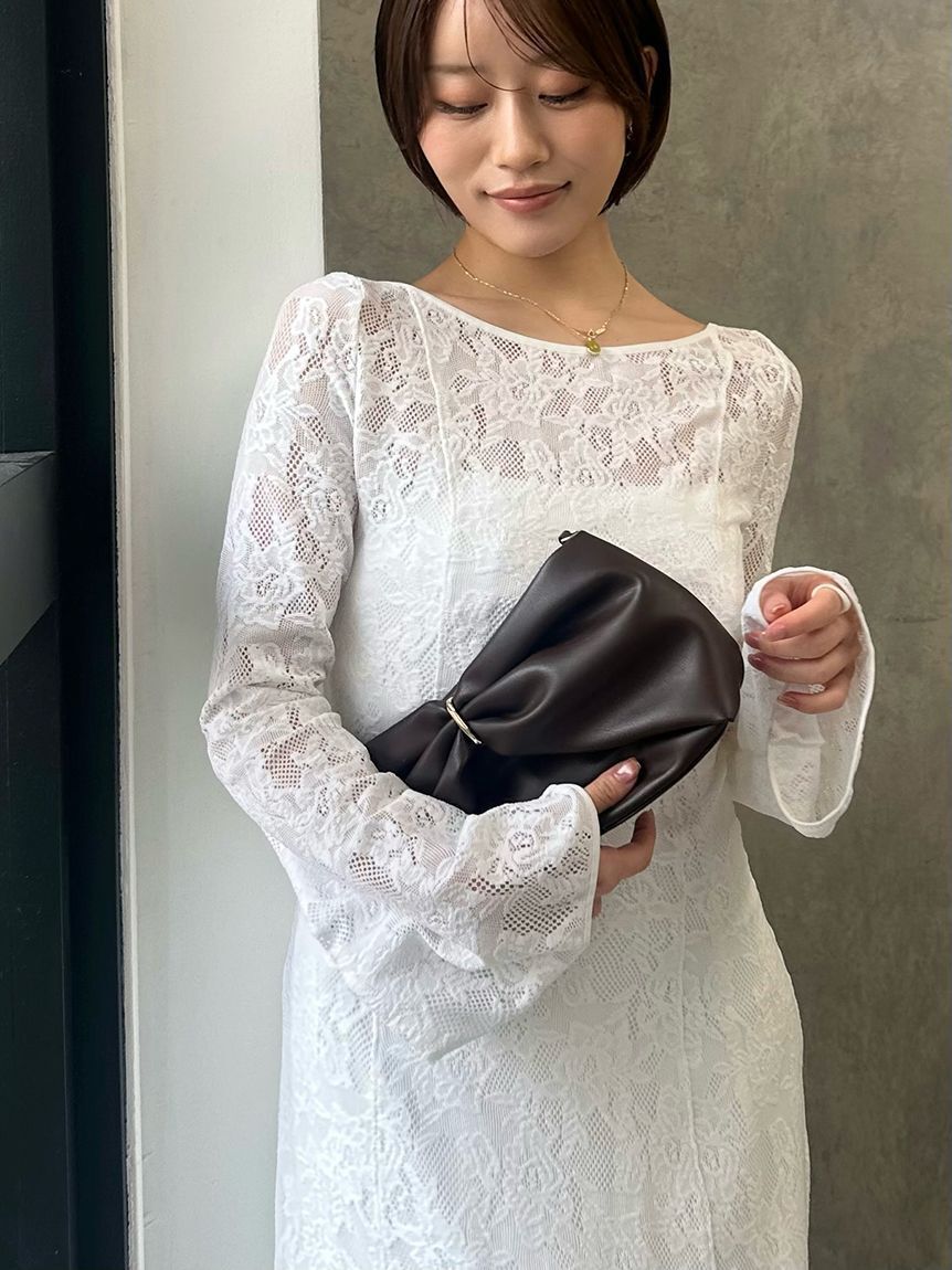 SNIDEL「カットレースワンピース」|ワンピース|