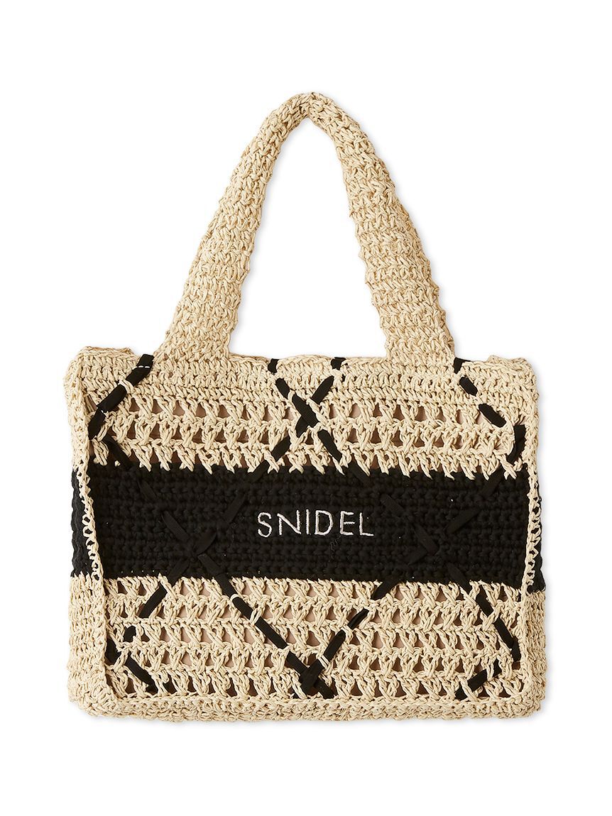 SNIDEL「ペーパークロシェトート」|トートバッグ|