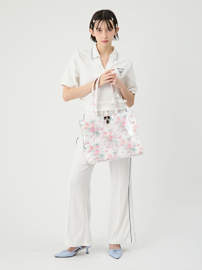 LILY BROWN「【LILY BROWN&times;ANNA SUI】サイドラインパイルパンツ」|チノ|
