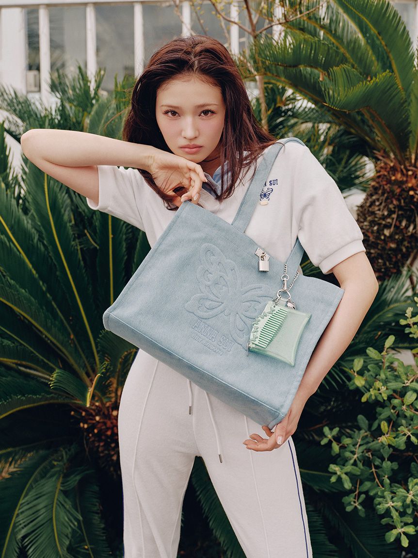 LILY BROWN「【LILY BROWN&times;ANNA SUI】サイドラインパイルパンツ」|チノ|