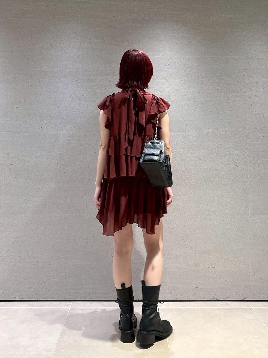 LILY BROWN「2wayピンタックフリルセットアップ」|ワンピース|
