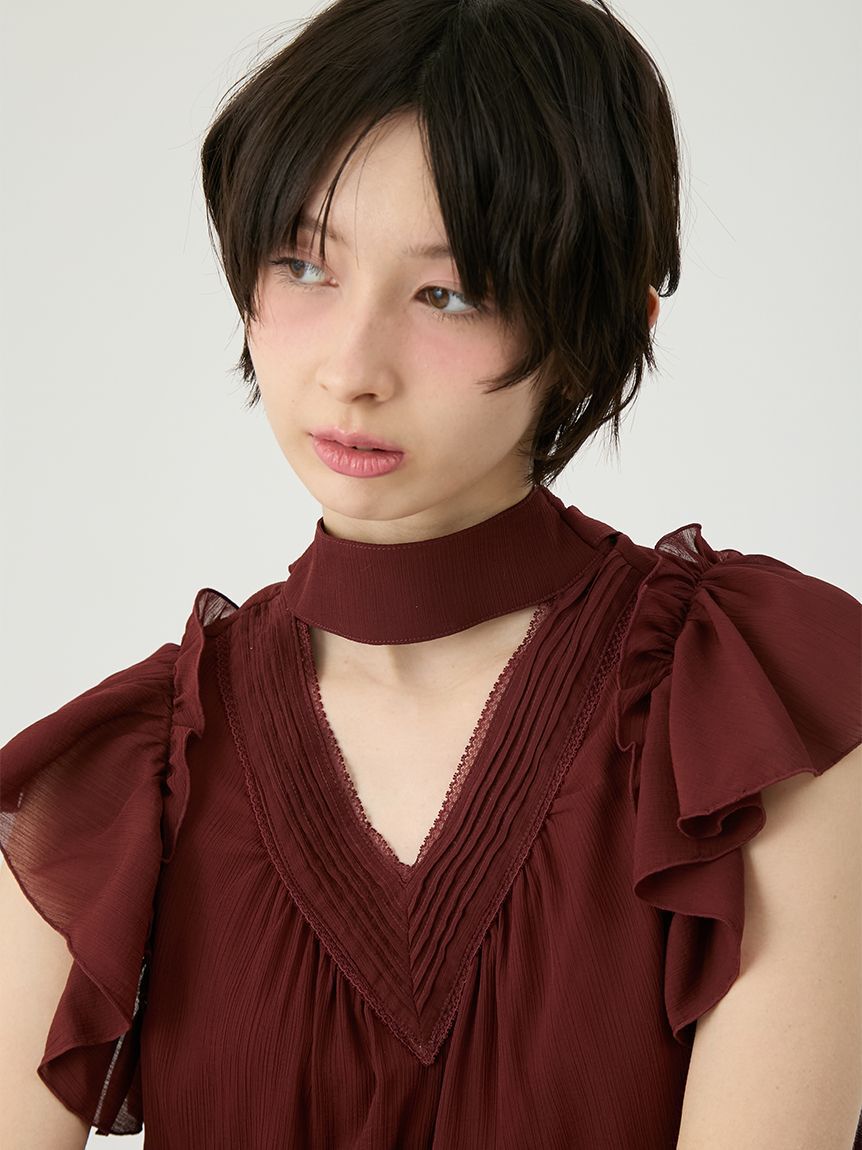 LILY BROWN「2wayピンタックフリルセットアップ」|ワンピース|