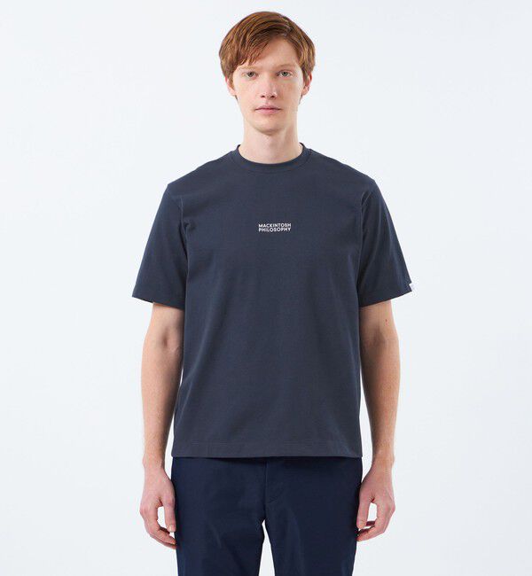 MACKINTOSH PHILOSOPHY「【WEB&一部店舗限定】クルーネックロゴTシャツ 度詰め天竺」|Tシャツ・カットソー|
