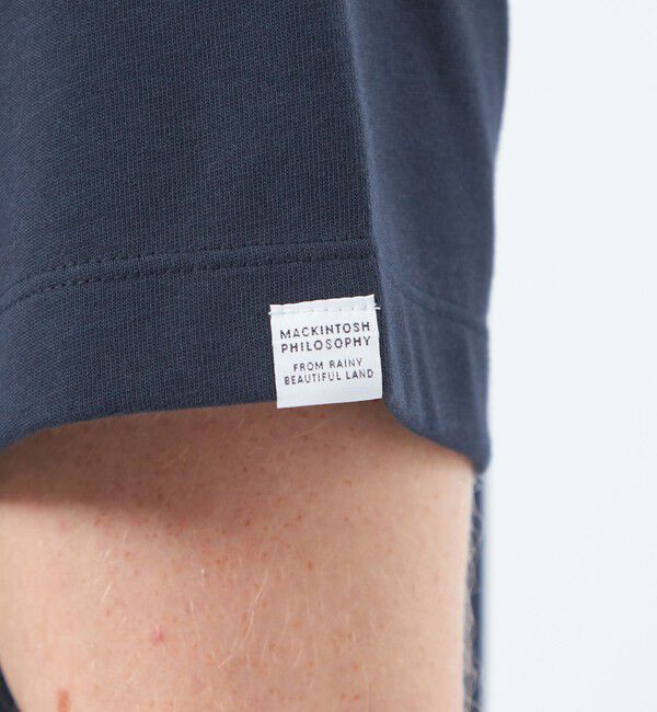 MACKINTOSH PHILOSOPHY「【WEB&一部店舗限定】クルーネックロゴTシャツ 度詰め天竺」|Tシャツ・カットソー|