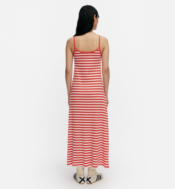 Marimekko「Laulaa Tasaraita Unikko ワンピース」|ワンピース|