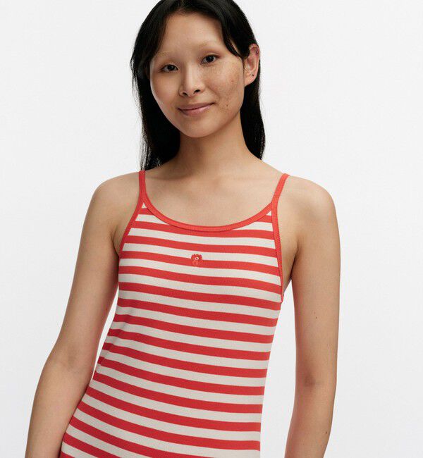 Marimekko「Laulaa Tasaraita Unikko ワンピース」|ワンピース|