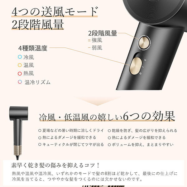  「ANLAN ダブルケアドライヤー ピンク アップデート版 (335g)」|その他|