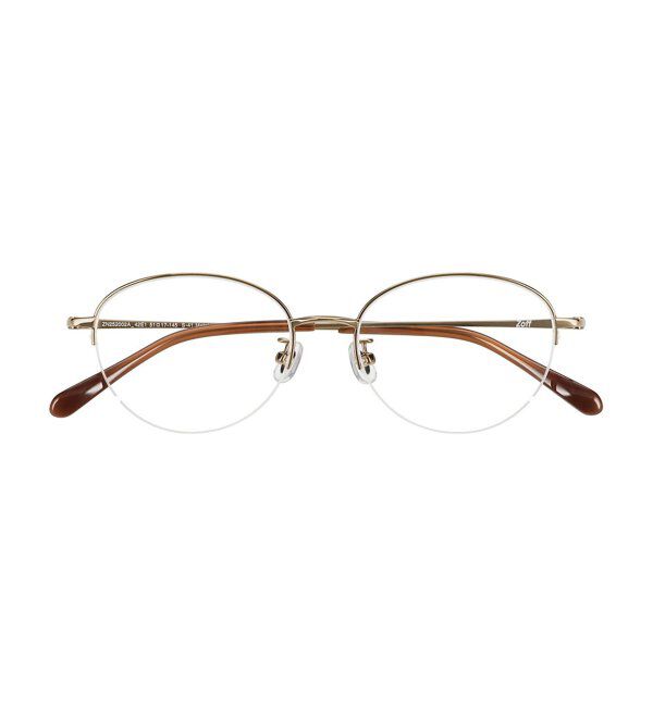 「ボストン型 メガネ | メタル 大人可愛い 伊達メガネ レディース レンズ交換券付」|メガネ|