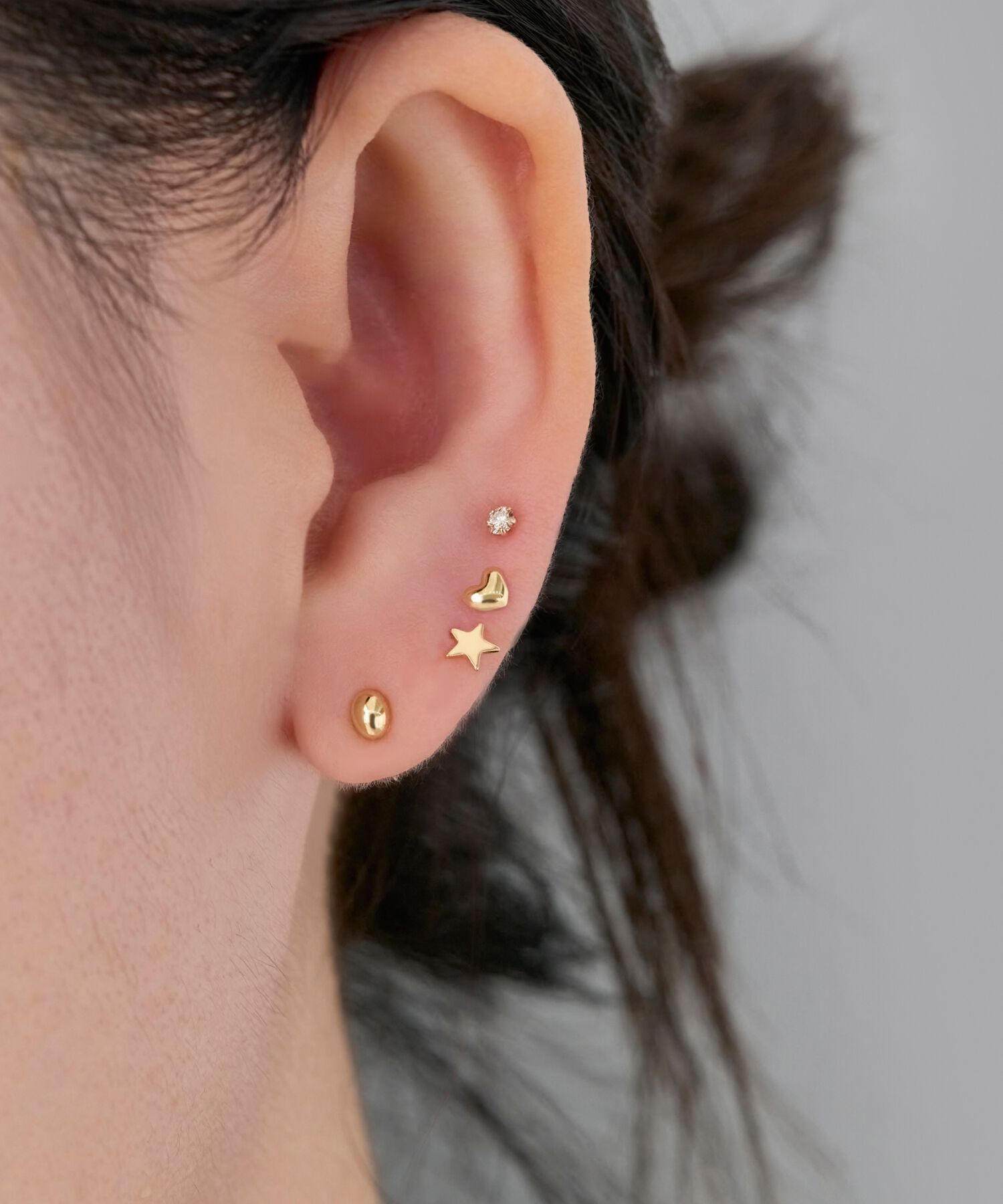 Phoebe「【K10】プチオーバルピアス／BOXつき」|ピアス|