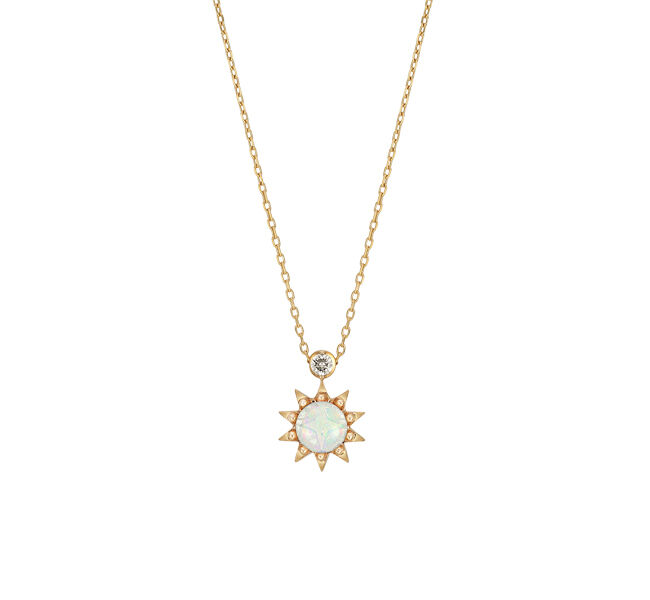 STAR JEWELRY「SUNBURST」|ネックレス|イエローゴールド