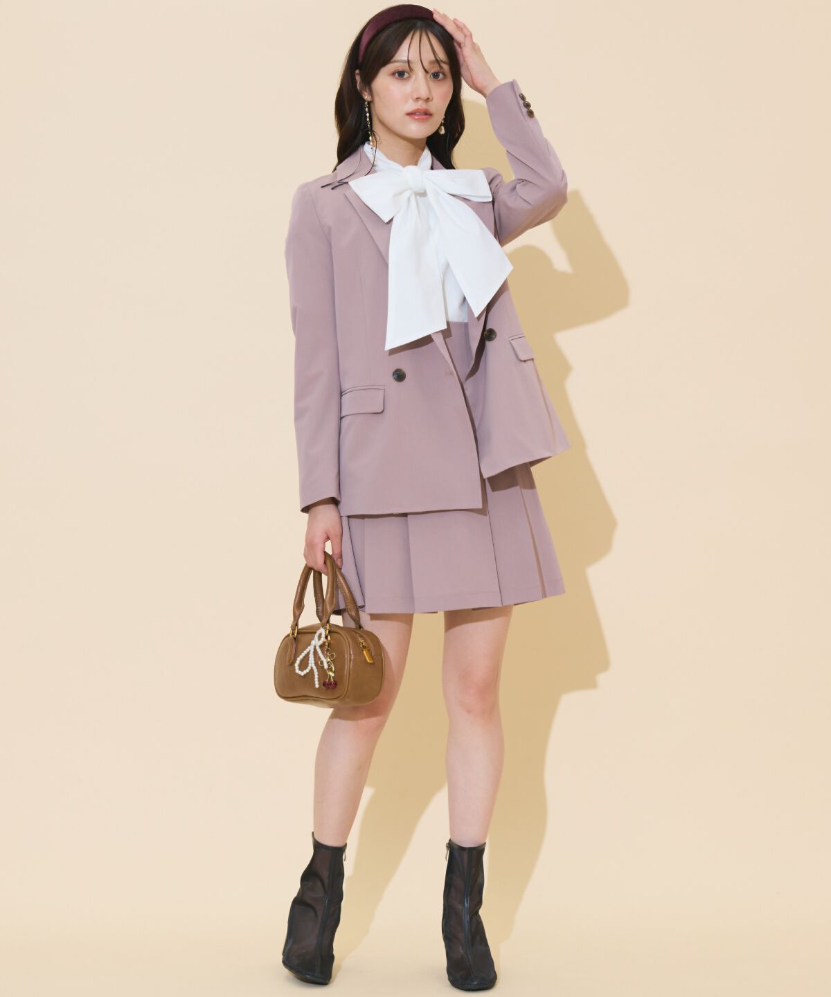 WILLSELECTION「ハイウエストプリーツミニスカート」|フレア|
