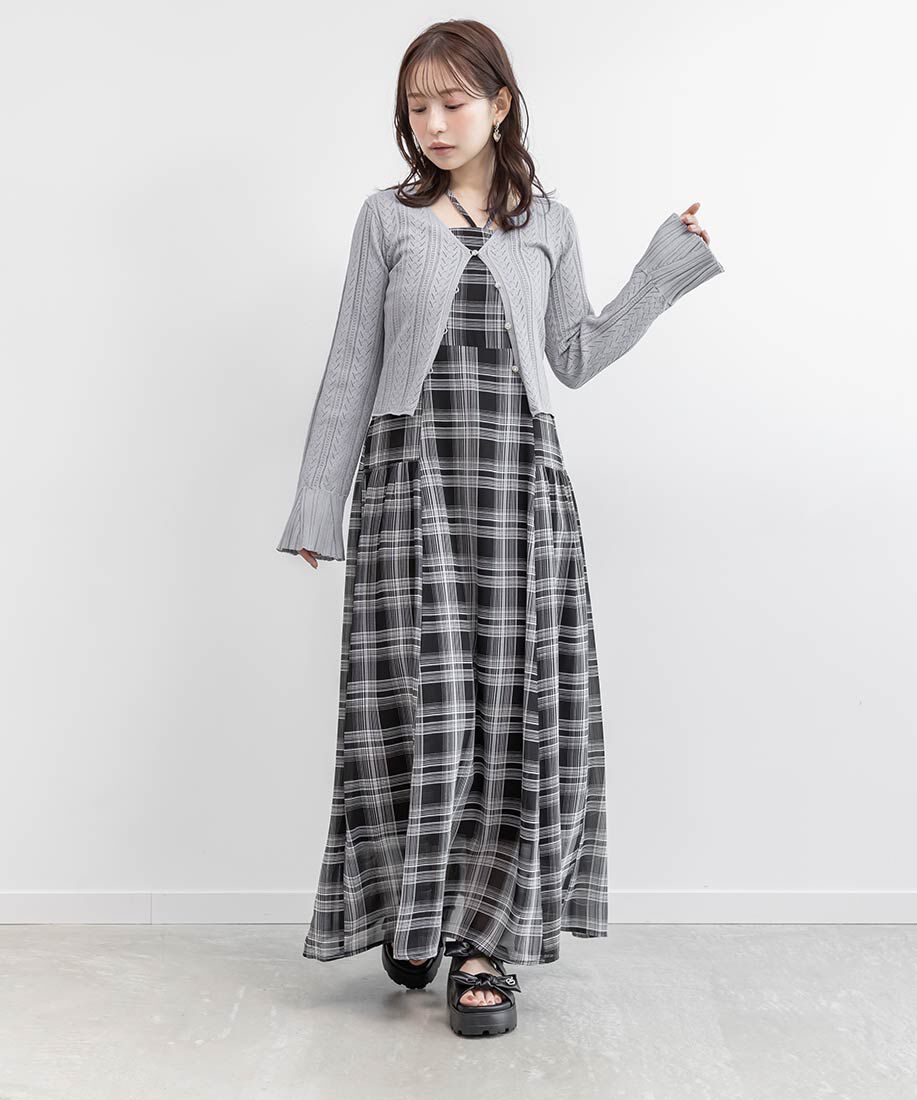  「ビジューモノグラムパーツリボンベルトサンダル」|サンダル|
