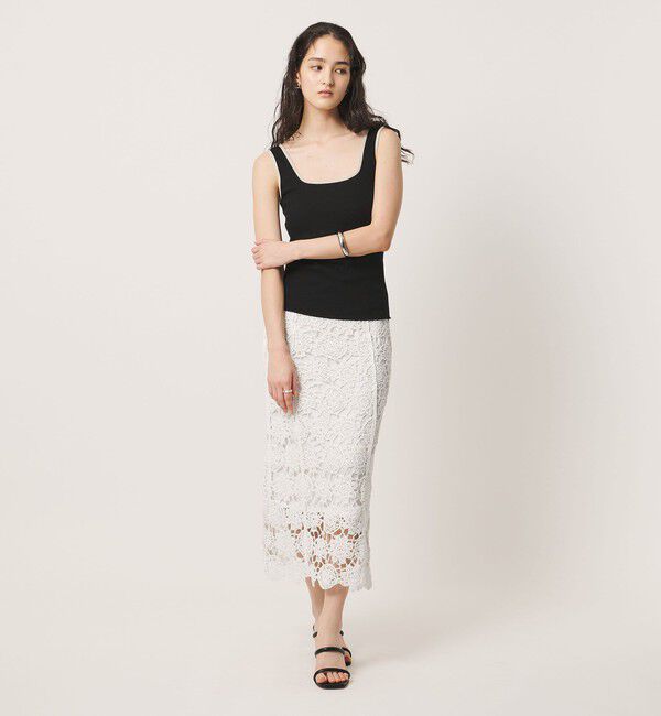 UNITED ARROWS「＜Marilyn Moon＞クロシェ スカート」|Tシャツ・カットソー|