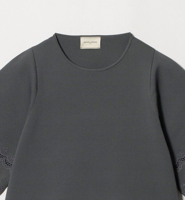 UNITED ARROWS「カットワーク スカラップ プルオーバー ニット ‐ウォッシャブル‐」|ニット・セーター|