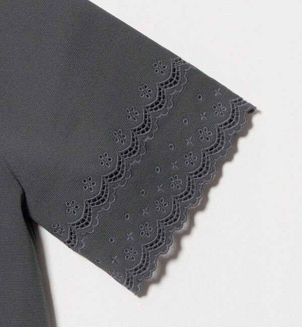 UNITED ARROWS「カットワーク スカラップ プルオーバー ニット ‐ウォッシャブル‐」|ニット・セーター|