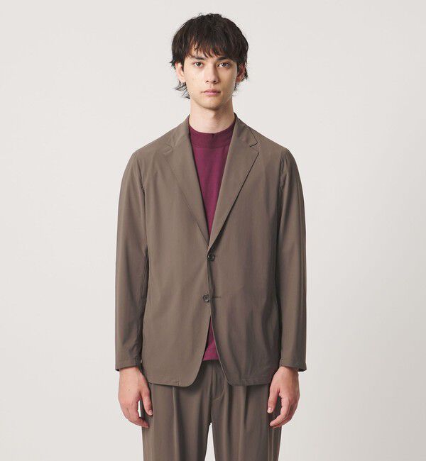 UNITED ARROWS「ナイロン/ポリウレタン エコニール シングル 2ボタン ジャケット タテヨコストレッチ」|テーラードジャケット|