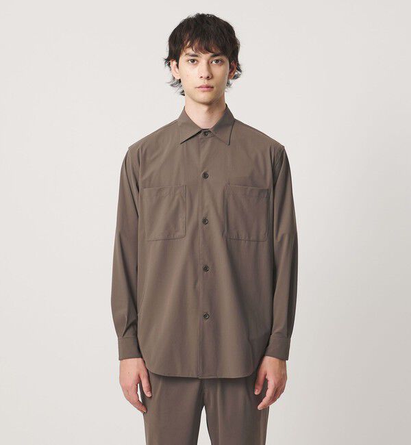 UNITED ARROWS「ナイロン/ポリウレタン エコニール シャツ タテヨコストレッチ」|カーディガン|