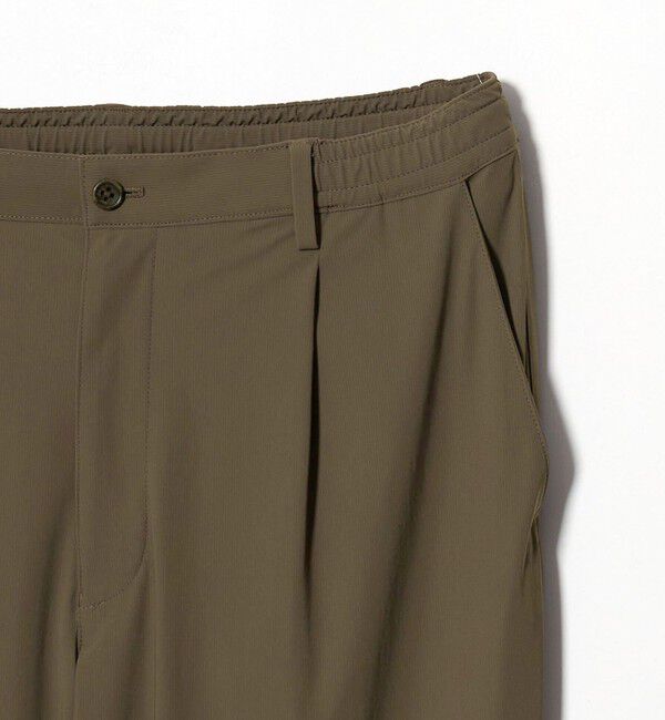 UNITED ARROWS「ナイロン/ポリウレタン エコニール 1プリーツ ハーフギャザー イージーパンツ タテヨコストレッチ」|チノ|