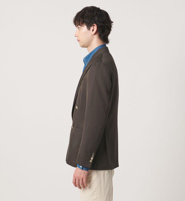 UNITED ARROWS「ギャバジン ダブル 4ボタン ブレザー SーMODEL」|テーラードジャケット|