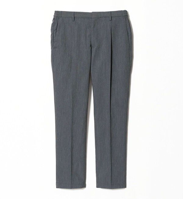 UNITED ARROWS「テックデニム 1プリーツ パンツ UA COZY ウォッシャブル ヨコストレッチ」|スラックス|