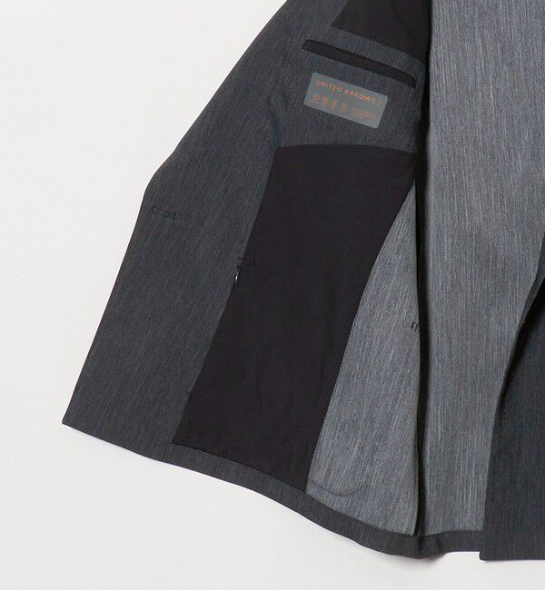 UNITED ARROWS「テックデニム ダブル 4ボタン テーラードジャケット UA COZY ウォッシャブル ヨコストレッチ」|テーラードジャケット|
