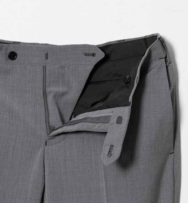 UNITED ARROWS green label relaxing「A+ TWPU トロピカル無地 スリム セットアップ パンツ スラックス -ウォッシャブル・ストレッチ・ウエストア」|スーツ|
