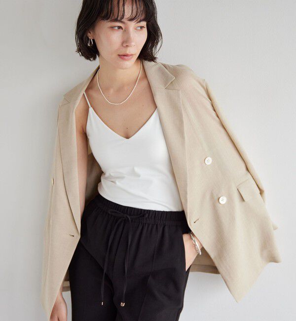 UNITED ARROWS green label relaxing「Vネックキャミソール / カップインナー」|キャミソール|