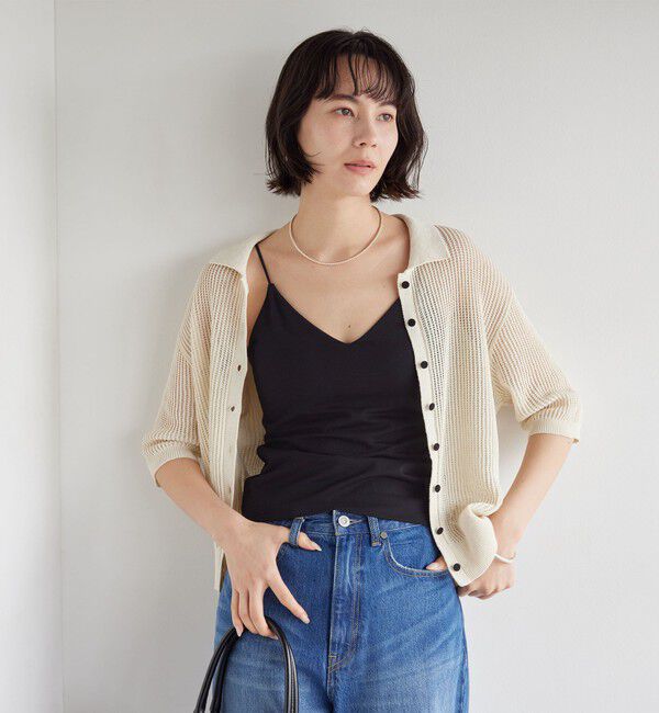 UNITED ARROWS green label relaxing「Vネックキャミソール / カップインナー」|キャミソール|