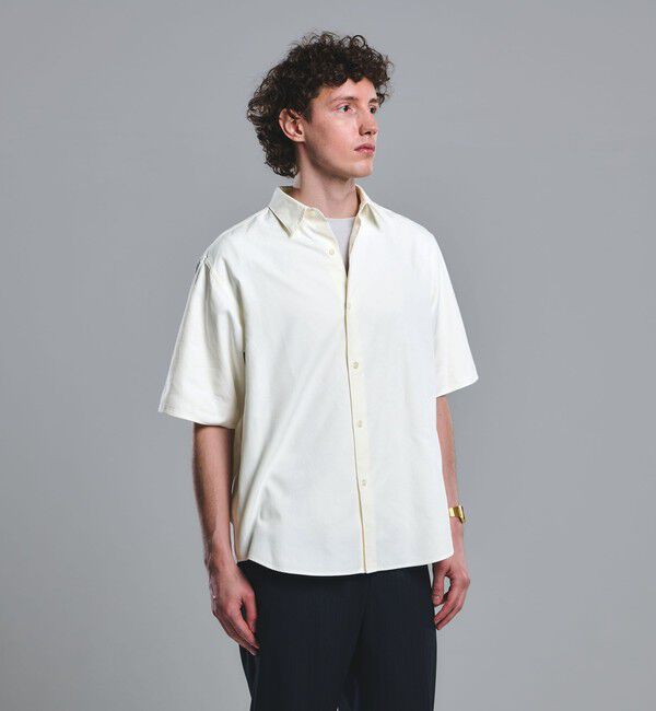 UNITED ARROWS green label relaxing「FINE BASIC スビン オックスフォード ジャストルーズ 半袖 シャツ」|シャツ・ブラウス|