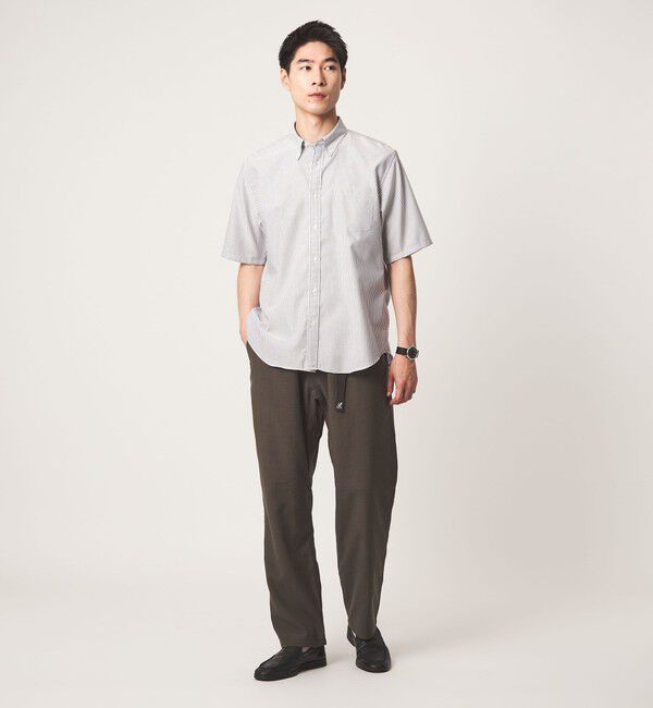 UNITED ARROWS green label relaxing「W/R オックス ボタンダウン 半袖 シャツ」|シャツ・ブラウス|