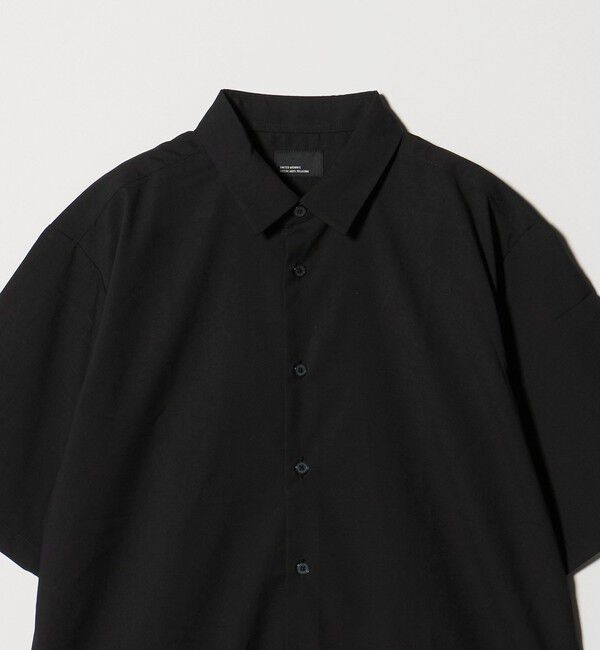 UNITED ARROWS green label relaxing「【WEB限定】JUST fit ウールライク ボックス シルエット 半袖 シャツ」|シャツ・ブラウス|
