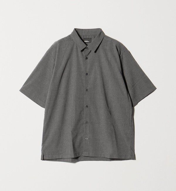 UNITED ARROWS green label relaxing「【WEB限定】JUST fit ウールライク ボックス シルエット 半袖 シャツ」|シャツ・ブラウス|