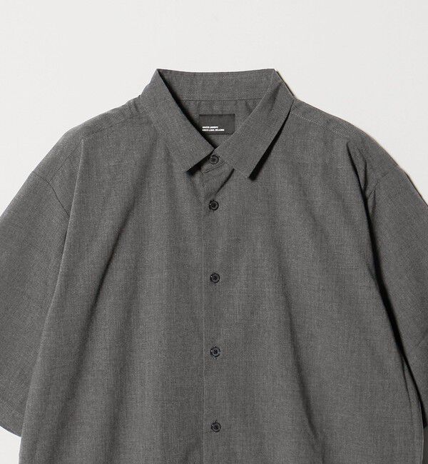 UNITED ARROWS green label relaxing「【WEB限定】JUST fit ウールライク ボックス シルエット 半袖 シャツ」|シャツ・ブラウス|