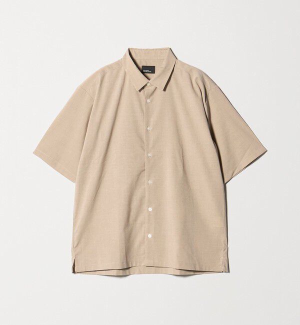 UNITED ARROWS green label relaxing「【WEB限定】JUST fit ウールライク ボックス シルエット 半袖 シャツ」|シャツ・ブラウス|