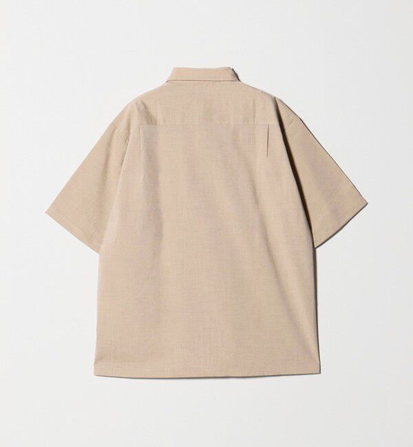 UNITED ARROWS green label relaxing「【WEB限定】JUST fit ウールライク ボックス シルエット 半袖 シャツ」|シャツ・ブラウス|