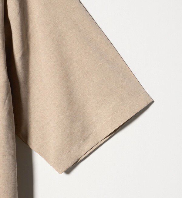 UNITED ARROWS green label relaxing「【WEB限定】JUST fit ウールライク ボックス シルエット 半袖 シャツ」|シャツ・ブラウス|