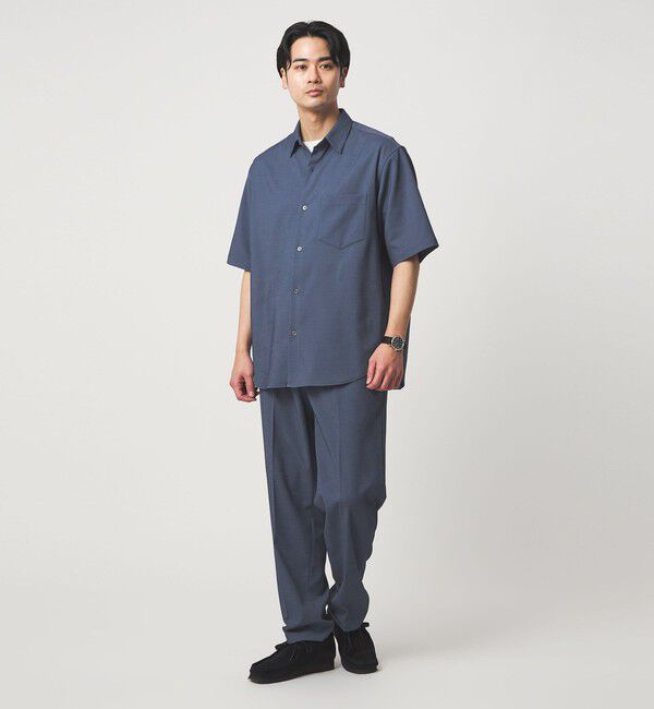 UNITED ARROWS green label relaxing「ポリエステル ドビー ジャストルーズ 半袖 シャツ -接触冷感・吸水速乾・ストレッチ-」|シャツ・ブラウス|