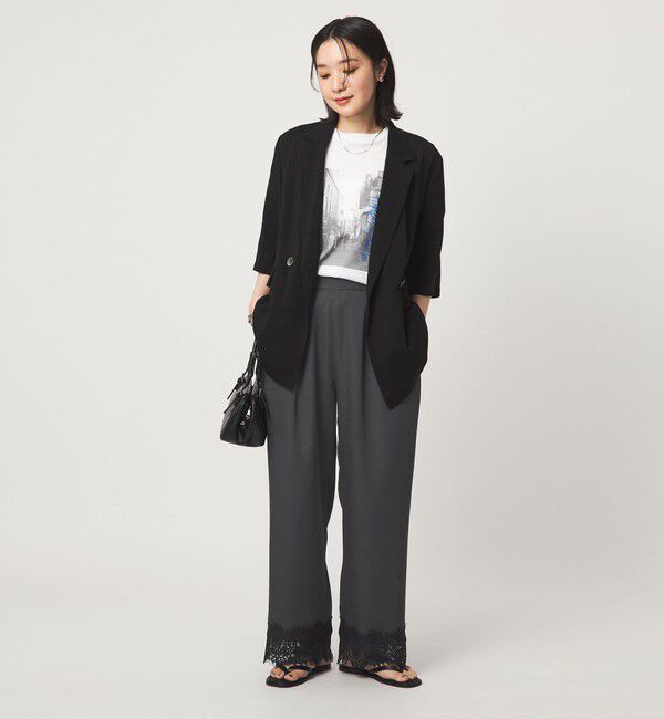 UNITED ARROWS green label relaxing「【WEB限定】＜at ease＞スソ レース パンツ」|その他|