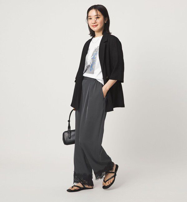 UNITED ARROWS green label relaxing「【WEB限定】＜at ease＞スソ レース パンツ」|その他|
