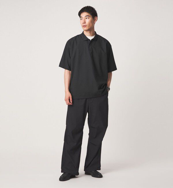 UNITED ARROWS green label relaxing「Dot Air ドローコード 半袖 ポロシャツ -ストレッチ-」|ポロシャツ|
