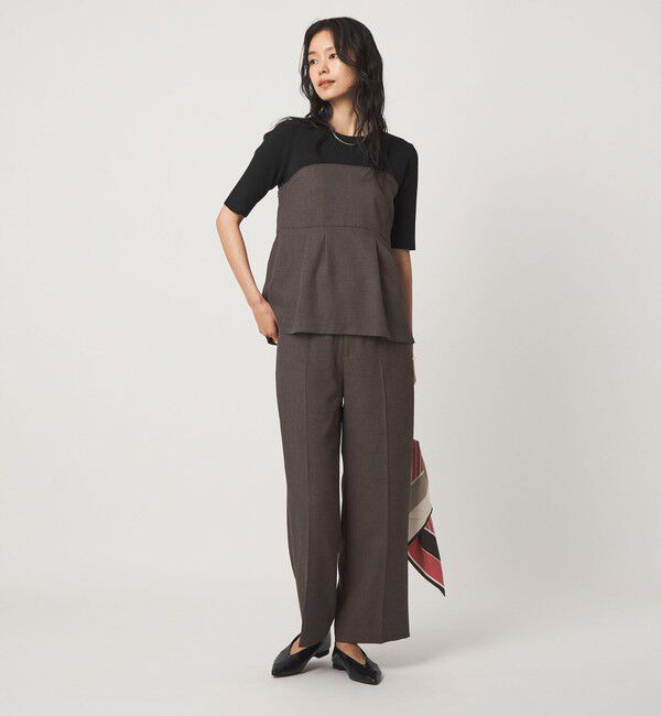 UNITED ARROWS green label relaxing「ネップツイル ストレート パンツ マシンウォッシャブル」|スラックス|