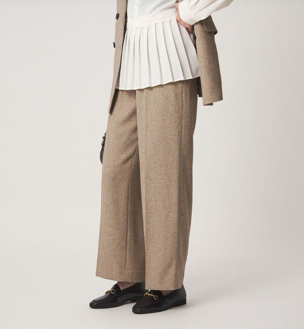 UNITED ARROWS green label relaxing「ネップツイル ストレート パンツ マシンウォッシャブル」|スラックス|