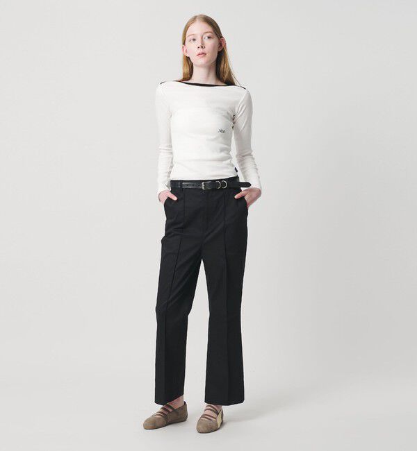 NICE WEATHER「＜NICE WEATHER＞ロゴ フィット ロングスリーブ Tシャツ」|Tシャツ・カットソー|