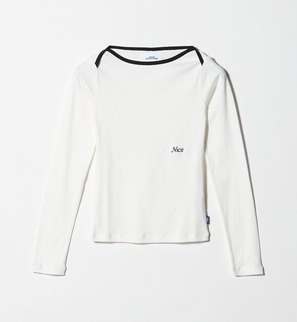 NICE WEATHER「＜NICE WEATHER＞ロゴ フィット ロングスリーブ Tシャツ」|Tシャツ・カットソー|