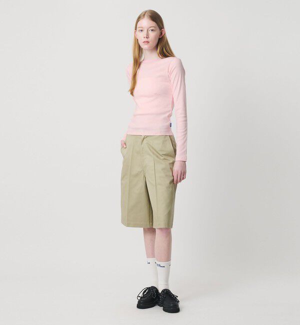 NICE WEATHER「＜NICE WEATHER＞ロゴ フィット ロングスリーブ Tシャツ」|Tシャツ・カットソー|
