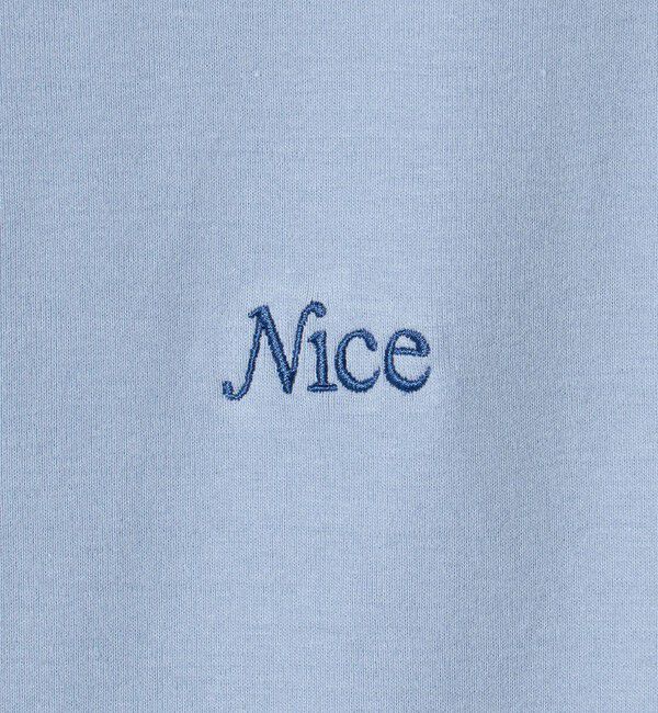 NICE WEATHER「＜NICE WEATHER＞ロゴ フィット ロングスリーブ Tシャツ」|Tシャツ・カットソー|
