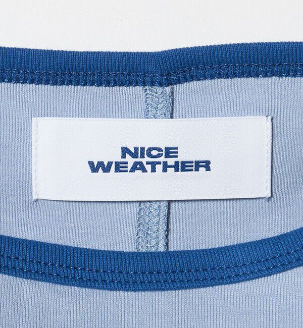 NICE WEATHER「＜NICE WEATHER＞ロゴ フィット ロングスリーブ Tシャツ」|Tシャツ・カットソー|