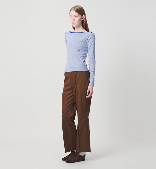 NICE WEATHER「＜NICE WEATHER＞ロゴ フィット ロングスリーブ Tシャツ」|Tシャツ・カットソー|